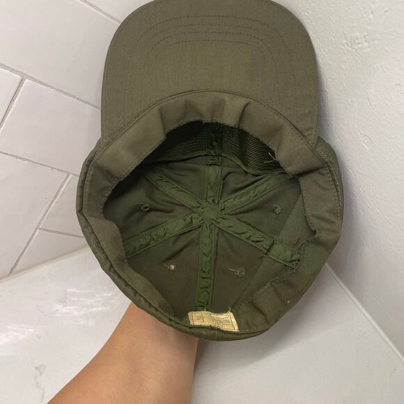Vintage 1975 U.S. Military OG-106 Fatigue Hat Cap Size 7 1/4 Army Propper - Picture 4 of 6